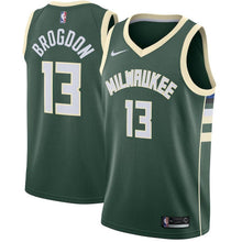 Load image into Gallery viewer, Malcolm Brogdon Milwaukee Bucks Swingman Jersey Green - Icon Edition