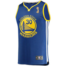 Load image into Gallery viewer, Stephen Curry Golden State Warriors Branded Youth Royal 2018 NBA Finals Champions Fast Break Player Jersey – Icon Edition 2018/2019