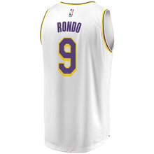 Load image into Gallery viewer, Rajon Rondo Los Angeles Lakers Branded Fast Break Jersey - Association Edition – White