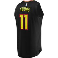 Load image into Gallery viewer, Trae Young Atlanta Hawks Branded Youth Fast Break Jersey Black - Icon Edition 2018 2019