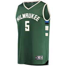 Load image into Gallery viewer, D.J. Wilson Milwaukee Bucks Branded Fast Break Road Player Jersey Green - Icon Edition