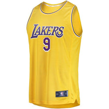 Load image into Gallery viewer, Rajon Rondo Los Angeles Lakers Branded Fast Break Jersey - Icon Edition - Gold