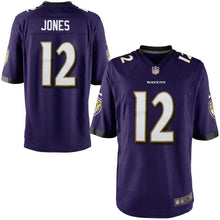 Load image into Gallery viewer, Youth Baltimore Ravens Jacoby Jones Nike Purple Team Color Game Jersey