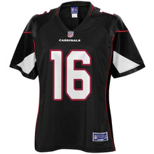 Load image into Gallery viewer, Trent Sherfield Arizona Cardinals Pro Line Women's Player Jersey – Black 2018/2019