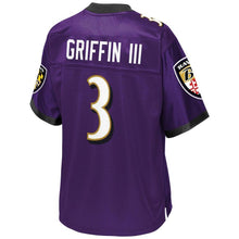 Load image into Gallery viewer, Robert Griffin III Baltimore Ravens Pro Line Player Jersey – Purple 2018/2019