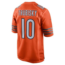Load image into Gallery viewer, Mitchell Trubisky Chicago Bears Game Jersey – Orange 2018/2019