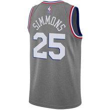 Load image into Gallery viewer, Ben Simmons Philadelphia 76ers Youth Jersey – City Edition – Gray 2018/2019
