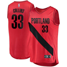 Load image into Gallery viewer, Zach Collins Portland Trail Blazers Branded Fast Break Player Jersey - Statement Edition - Red