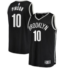 Load image into Gallery viewer, Theo Pinson Brooklyn Nets Branded Fast Break Jersey - Icon Edition - Black