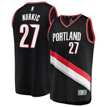 Load image into Gallery viewer, Portland Trail Blazers Jusuf Nurkic Branded Youth Fast Break Player Jersey - Icon Edition - Black 2018/2019