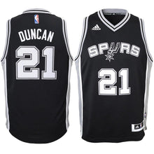 Load image into Gallery viewer, Tim Duncan San Antonio Spurs Youth Basketball Jersey - Black 2018/2019