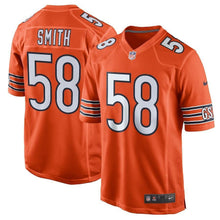 Load image into Gallery viewer, Roquan Smith Chicago Bears Game Jersey – Orange 2018/2019