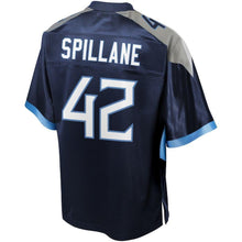 Load image into Gallery viewer, Robert Spillane Tennessee Titans Pro Line Team Player Jersey – Navy 2018/2019
