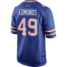 Load image into Gallery viewer, Tremaine Edmunds Buffalo Bills Draft First Round Pick #2 Game Jersey – Royal 2018/2019