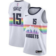 Load image into Gallery viewer, Nikola Jokic Denver Nuggets Youth Jersey – City Edition – White 2018/2019
