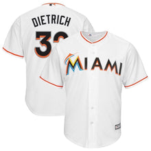 Load image into Gallery viewer, Derek Dietrich Miami Marlins Dodgers Baseball Player Jersey
