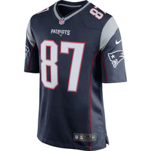 Load image into Gallery viewer, New England Patriots Rob Gronkowski Navy Blue/Silver JERSEY 2018 - 2019