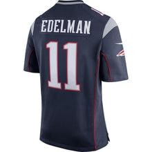 Load image into Gallery viewer, ulian Edelman New England Patriots Game Jersey - Navy Blue 2018/2019