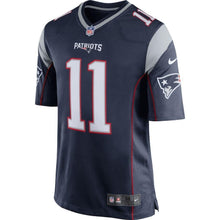 Load image into Gallery viewer, ulian Edelman New England Patriots Game Jersey - Navy Blue 2018/2019