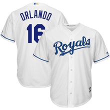 Load image into Gallery viewer, Paulo Orlando Kansas City Royal Baseball Player Jersey
