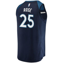 Load image into Gallery viewer, Derrick Rose Minnesota Timberwolves Branded Youth Fast Break Player Jersey - Icon Edition - Navy 2018/2019