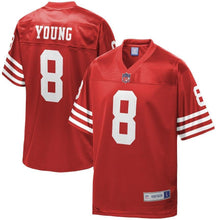 Load image into Gallery viewer, Steve Young San Francisco 49ers Pro Line Retired Player Jersey – Scarlet 2018/2019