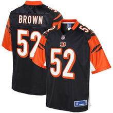 Load image into Gallery viewer, Preston Brown Cincinnati Bengals Pro Line Player Jersey – Black 2018/2019