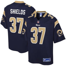Load image into Gallery viewer, SAM SHIELDS LOS ANGELES RAMS SUPER BOWL NFL PRO LINE PLAYER JERSEY – NAVY