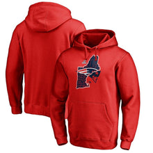 Load image into Gallery viewer, New England Patriots 2018 NFL Playoffs Bound State Pullover Hoodie – Red Super Bowl