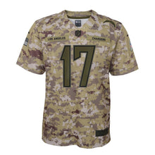 Load image into Gallery viewer, Philip Rivers Los Angeles Chargers Salute to Service Game Jersey - Camo