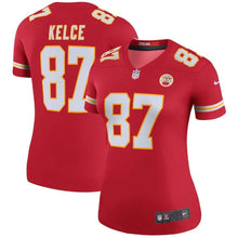 Load image into Gallery viewer, Travis Kelce Kansas City Chiefs Women's Color Rush Legend Jersey - Red