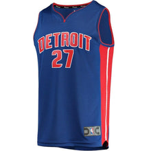 Load image into Gallery viewer, Zaza Pachulia Detroit Pistons Branded Fast Break Jersey - Icon Edition - Blue
