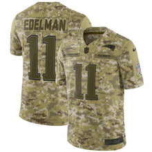 Load image into Gallery viewer, New England Patriots Julian Edelman Camo Jersey 2018 - 2019
