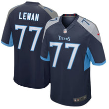 Load image into Gallery viewer, Tennessee Titans Taylor Lewan Navy Jersey 2018 - 2019