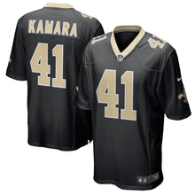 Load image into Gallery viewer, New Orleans Saints Alvin Kamara Black Jersey 2018 - 2019
