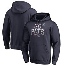 Load image into Gallery viewer, New England Patriots 2018 NFL Playoffs Bound Hometown Pullover Hoodie – Navy Super Bowl