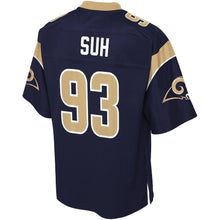 Load image into Gallery viewer, NDAMUKONG SUH LOS ANGELES RAMS SUPER BOWL NFL PLAYER JERSEY – NAVY