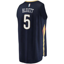 Load image into Gallery viewer, Trevon Bluiett New Orleans Pelicans Branded Fast Break Jersey - Icon Edition - Navy