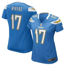 Load image into Gallery viewer, Philip Rivers Los Angeles Chargers Women's Game Jersey - Light Blue