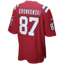 Load image into Gallery viewer, New England Patriots Rob Gronkowski Red Jersey 2018 - 2019