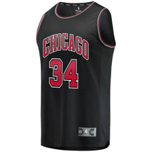 Load image into Gallery viewer, Wendell Carter Jr. Chicago Bulls Branded Youth Fast Break Jersey - Statement Edition – Black 2018/2019