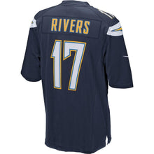 Load image into Gallery viewer, Philip Rivers Los Angeles Chargers Game Jersey - Navy Blue
