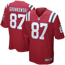 Load image into Gallery viewer, New England Patriots Rob Gronkowski Red Jersey 2018 - 2019