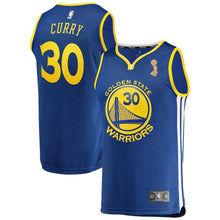 Load image into Gallery viewer, Stephen Curry Golden State Warriors Branded Youth Royal 2018 NBA Finals Champions Fast Break Player Jersey – Icon Edition 2018/2019