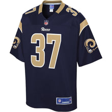 Load image into Gallery viewer, SAM SHIELDS LOS ANGELES RAMS SUPER BOWL NFL PRO LINE PLAYER JERSEY – NAVY
