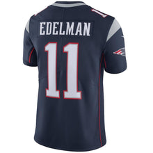 Load image into Gallery viewer, Julian Edelman New England Patriots Navy Super Bowl LII Bound Game Jersey 2019