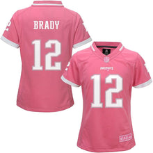 Load image into Gallery viewer, Tom Brady New England Patriots Girls Youth Bubble Gum Jersey - Pink 2018/2019 Super Bowl
