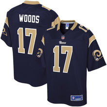 Load image into Gallery viewer, ROBERT WOODS LOS ANGELES RAMS SUPER BOWL NFL PRO LINE PLAYER JERSEY - NAVY