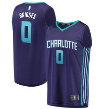 Load image into Gallery viewer, Miles Bridges Charlotte Hornets Branded Fast Break Alternate Jersey – Purple