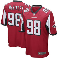 Load image into Gallery viewer, Takkarist McKinley Atlanta Falcons Game Jersey - Red 2018/2019
